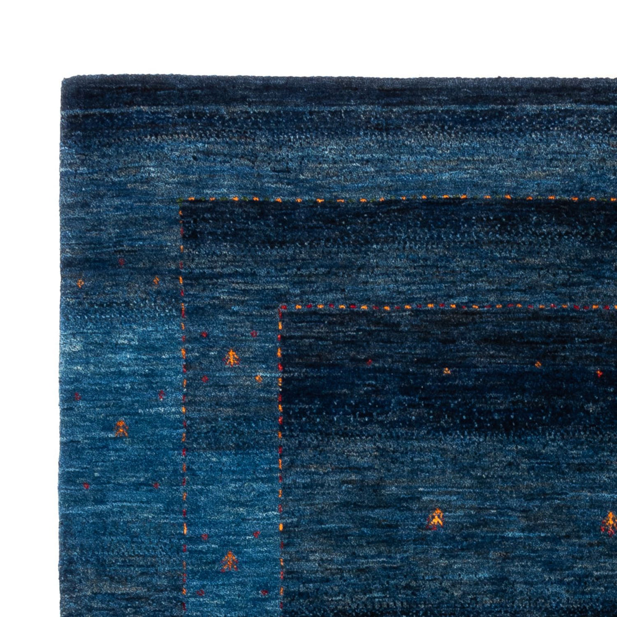 Gabbeh Teppich - Loribaft Perser - 154 x 202 cm - blau