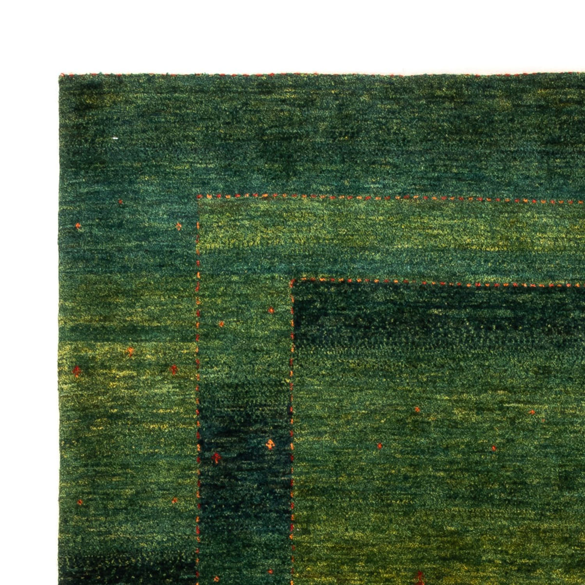 Gabbeh Teppich - Loribaft Perser - 160 x 200 cm - grün