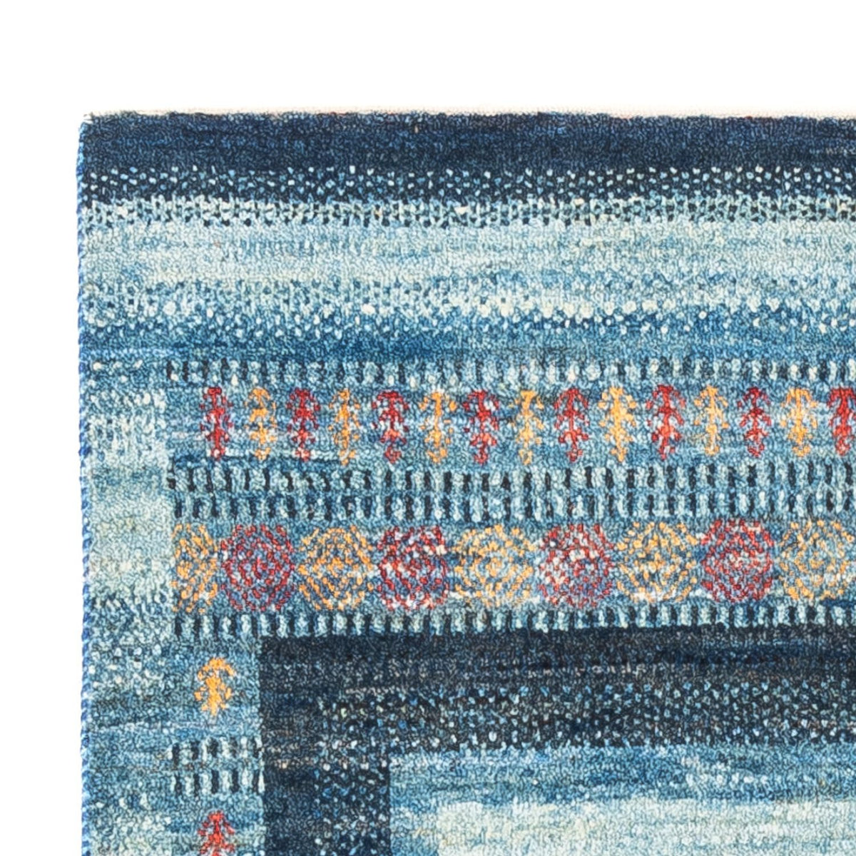 Gabbeh Teppich - Loribaft Perser - Royal - 78 x 128 cm - blau