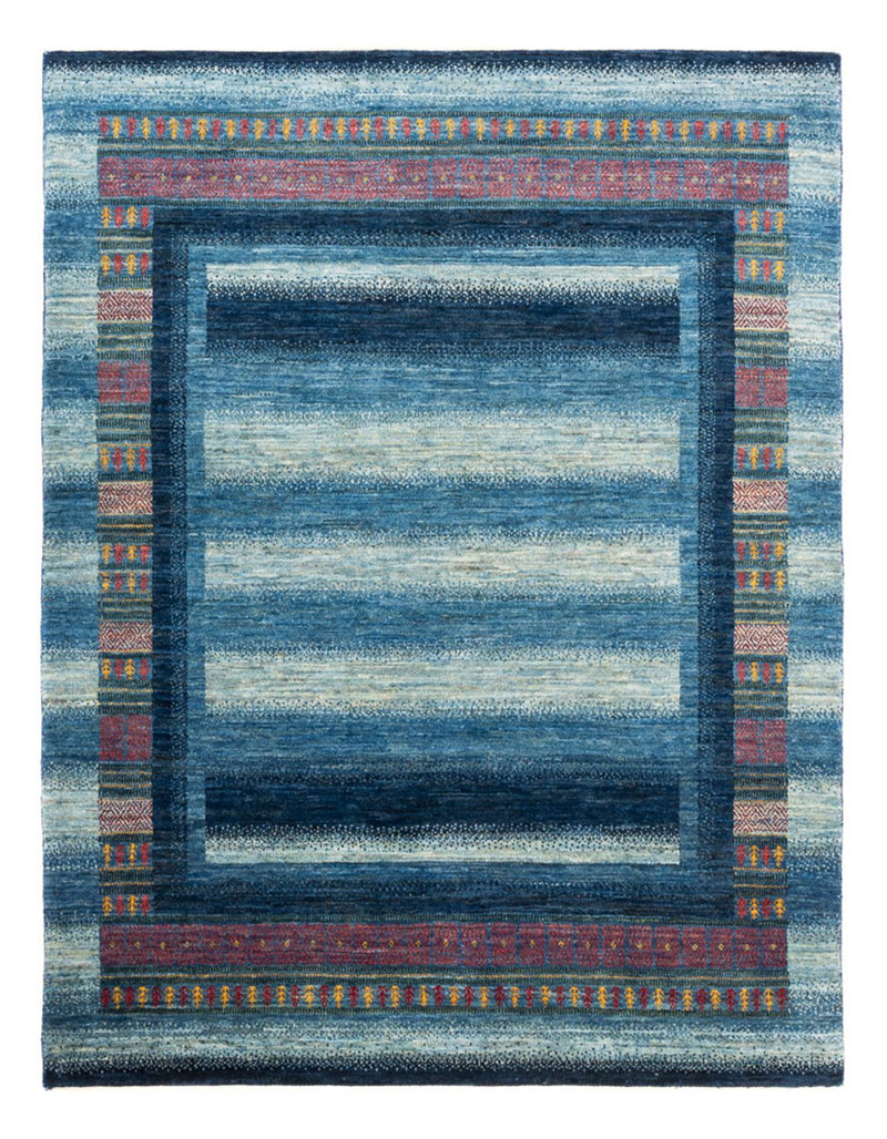 Loribaft Teppich Perser 152x198cm - Orientteppich - blau