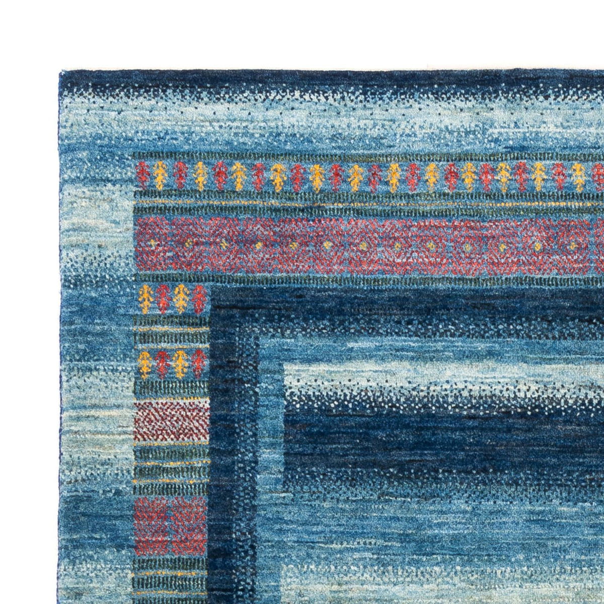 Loribaft Teppich Perser 152x198cm - Orientteppich - blau