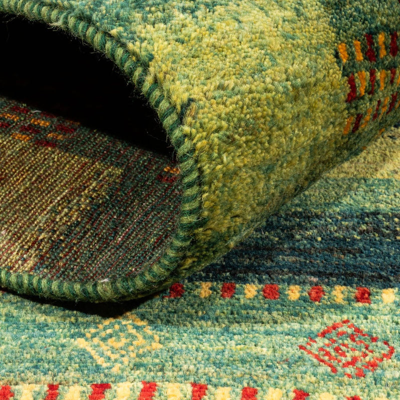 Loribaft Teppich Perser 152x206cm - Orientteppich - grün