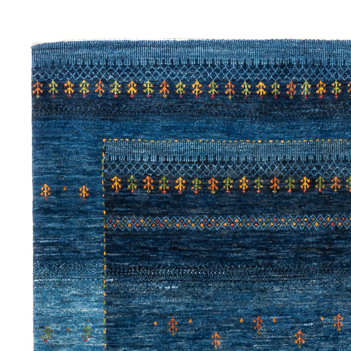 Loribaft Teppich Perser 160x209cm - Orientteppich - blau
