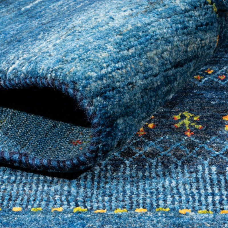 Loribaft Teppich Perser 160x209cm - Orientteppich - blau