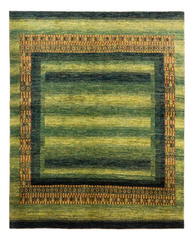 Loribaft Teppich Perser 163x208cm - Orientteppich - grün