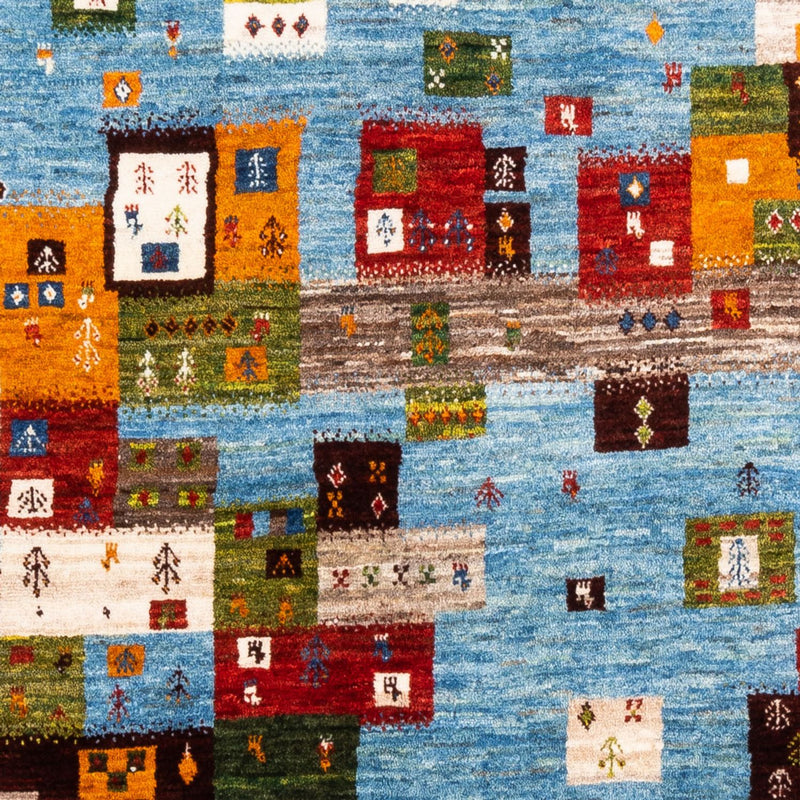 Loribaft Teppich Perser 159x192cm - Orientteppich - blau
