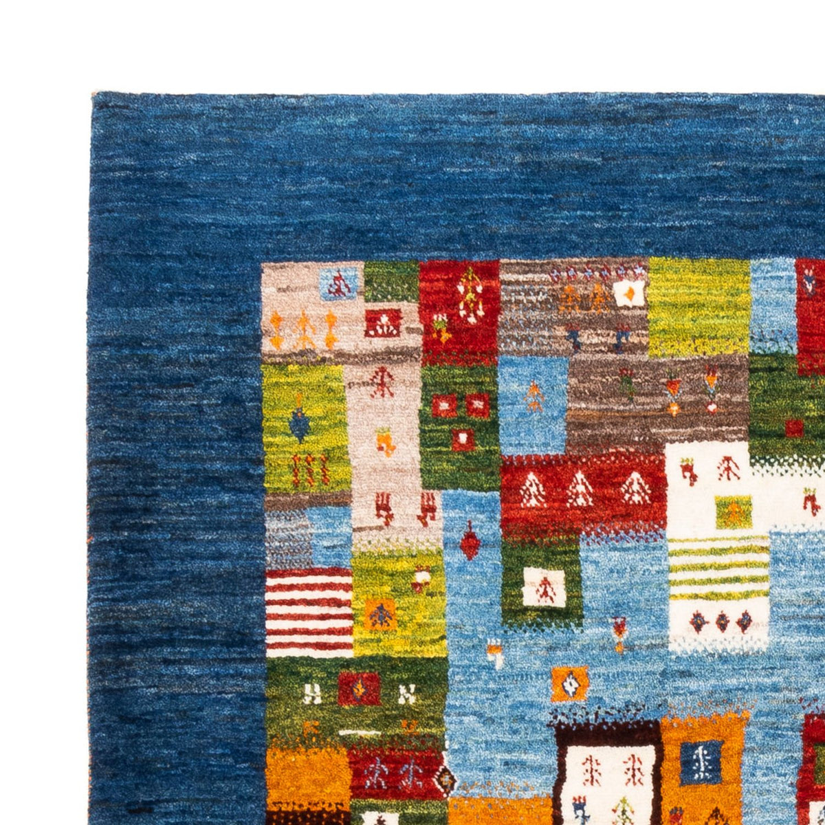 Loribaft Teppich Perser 159x192cm - Orientteppich - blau