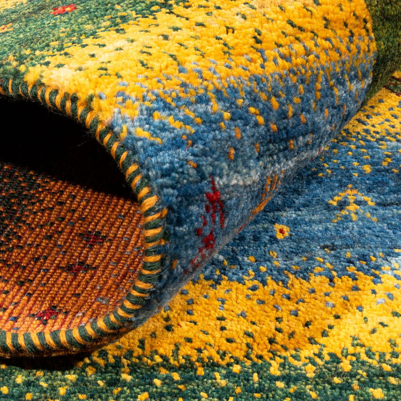 Loribaft Teppich Perser 161x212cm - Orientteppich - grün