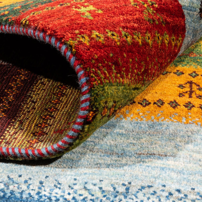 Loribaft Teppich Perser 147x190cm - Orientteppich - blau