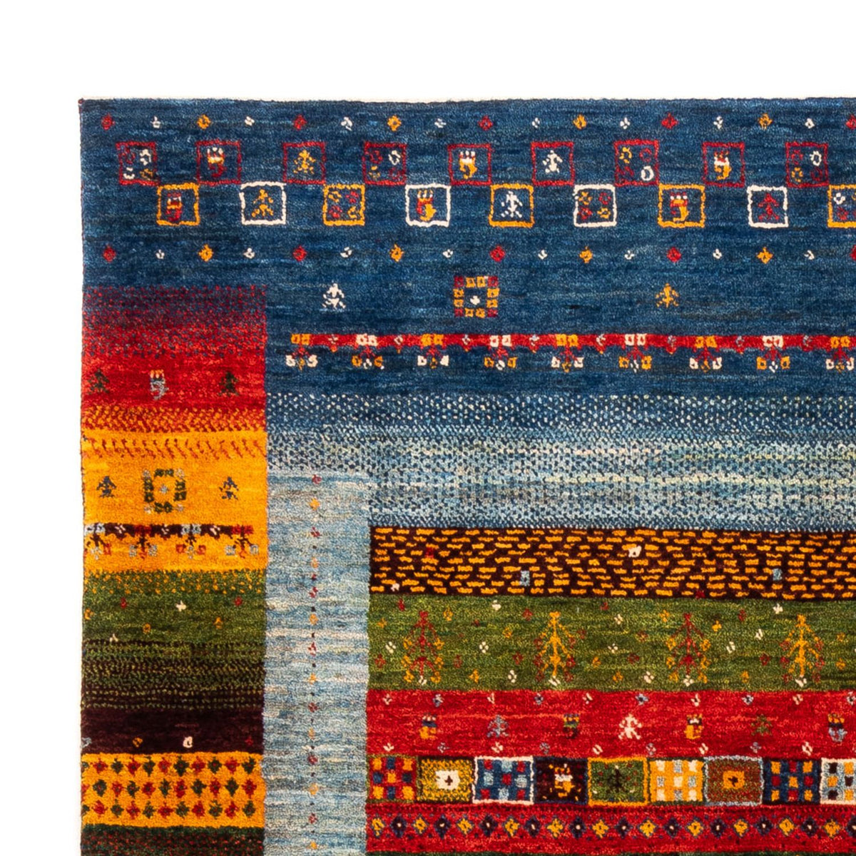Gabbeh Teppich - Loribaft Perser - Royal - 165 x 194 cm - mehrfarbig