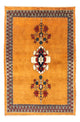Gabbeh Persisch Teppich 105x148cm - Perserteppich Wollteppich - gold