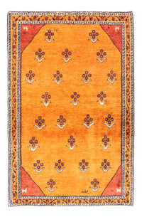 Gabbeh Persisch Teppich 105x148cm - Perserteppich Wollteppich - gold – product image