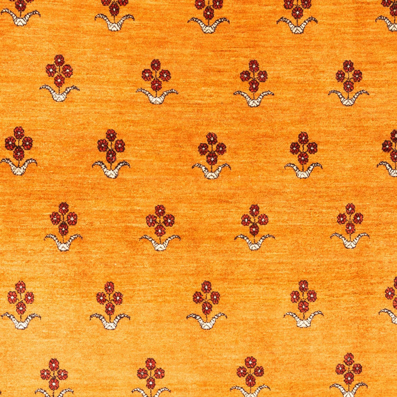 Gabbeh Persisch Teppich 177x237cm - Perserteppich Wollteppich - gold