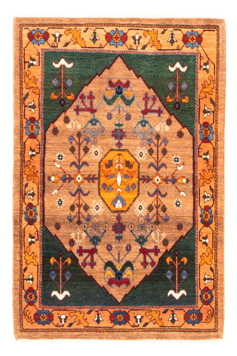 Gabbeh Persisch Teppich 82x120cm - Perserteppich Wollteppich - mehrfarbig