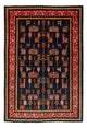 Gabbeh Persisch Teppich 170x240cm - Perserteppich Wollteppich - dunkelblau
