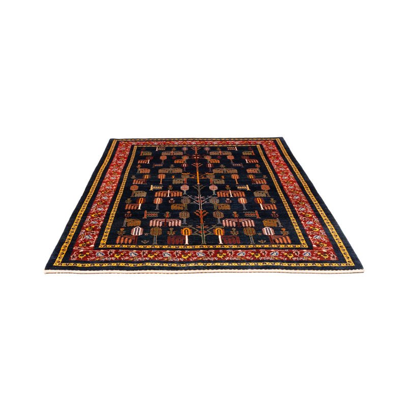 Gabbeh Persisch Teppich 170x240cm - Perserteppich Wollteppich - dunkelblau
