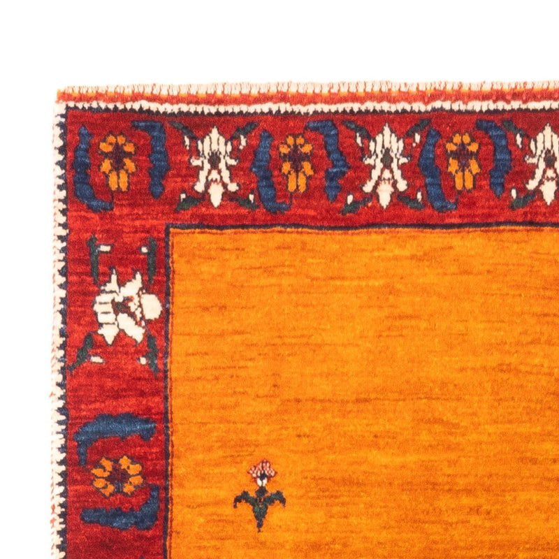Gabbeh Persisch Teppich 107x165cm - Perserteppich Wollteppich - gold