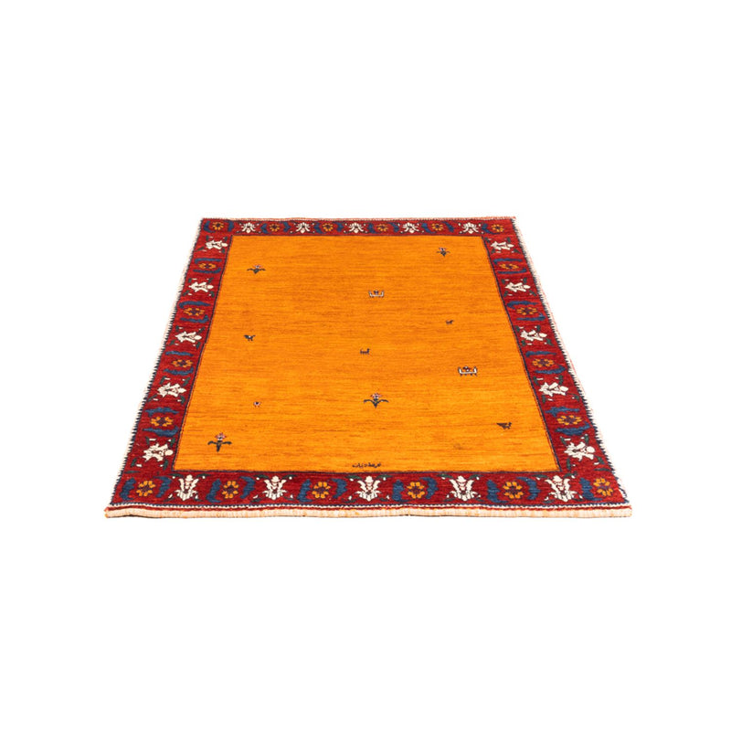 Gabbeh Persisch Teppich 107x165cm - Perserteppich Wollteppich - gold