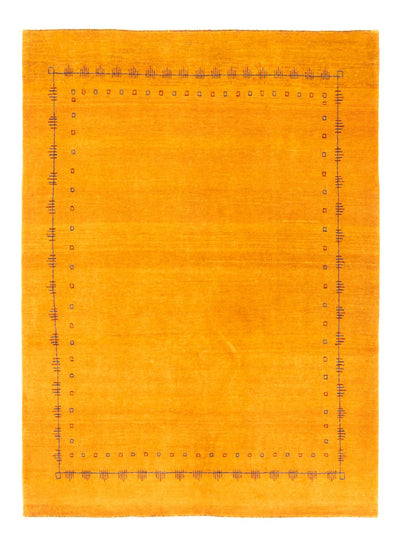 Gabbeh Persisch Teppich 147x191cm - Perserteppich Wollteppich - gold