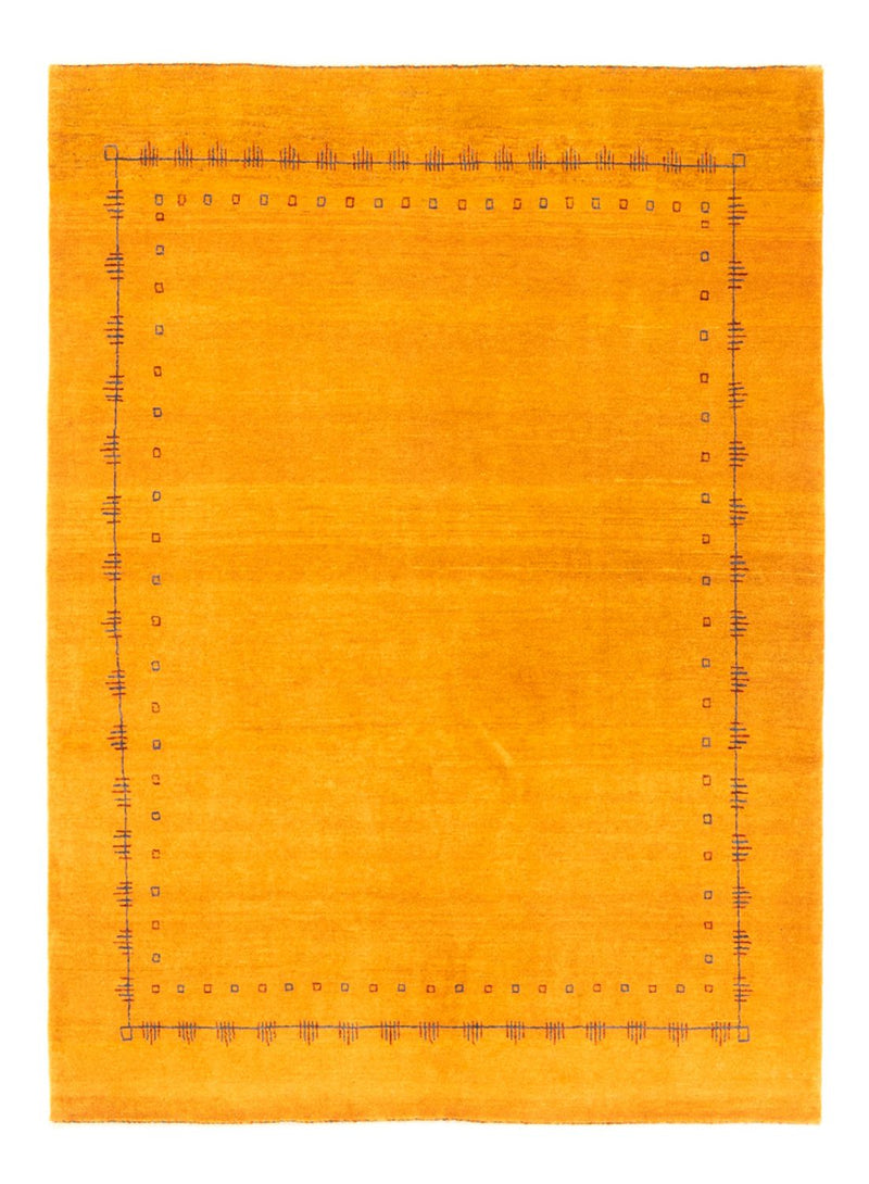 Gabbeh Persisch Teppich 147x191cm - Perserteppich Wollteppich - gold