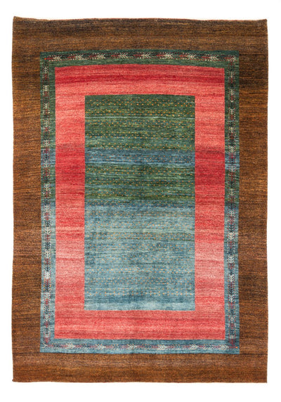 Gabbeh Persisch Teppich 172x236cm - Perserteppich Wollteppich - grün