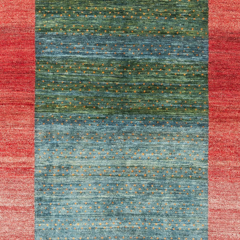 Gabbeh Persisch Teppich 172x236cm - Perserteppich Wollteppich - grün