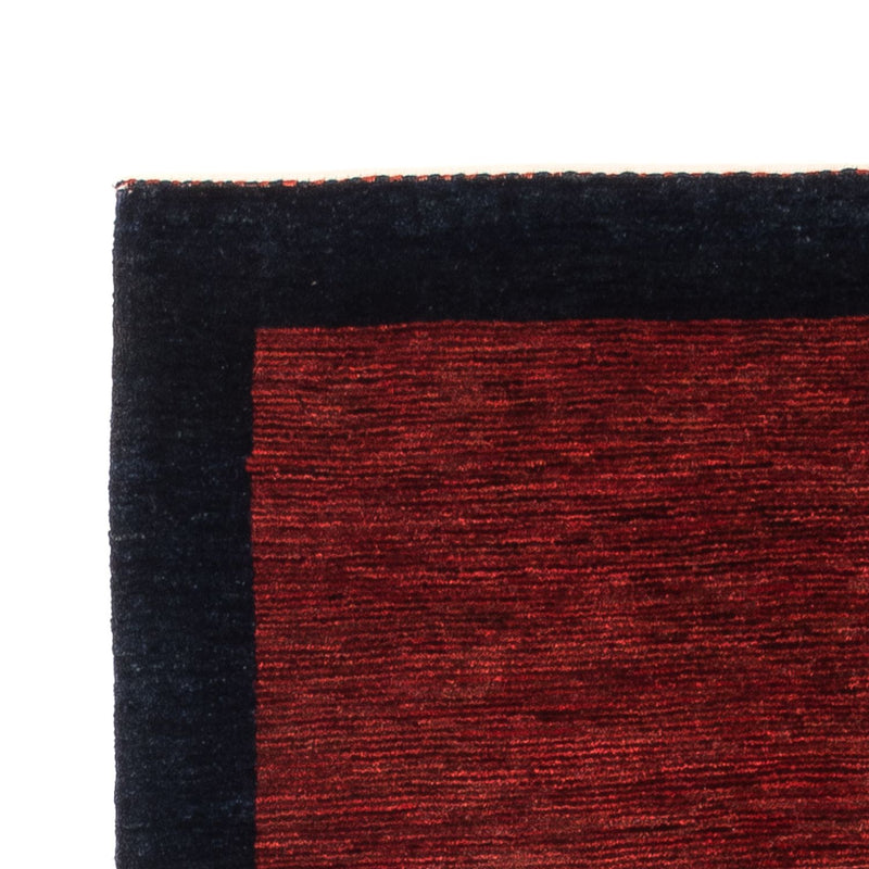 Gabbeh Persisch Teppich 80x193cm - Perserteppich Wollteppich - weinrot