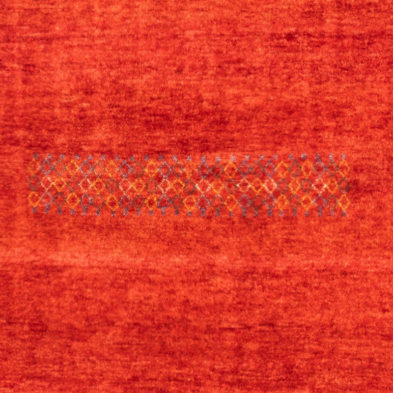 Gabbeh Persisch Teppich 101x145cm - Perserteppich Wollteppich - rot