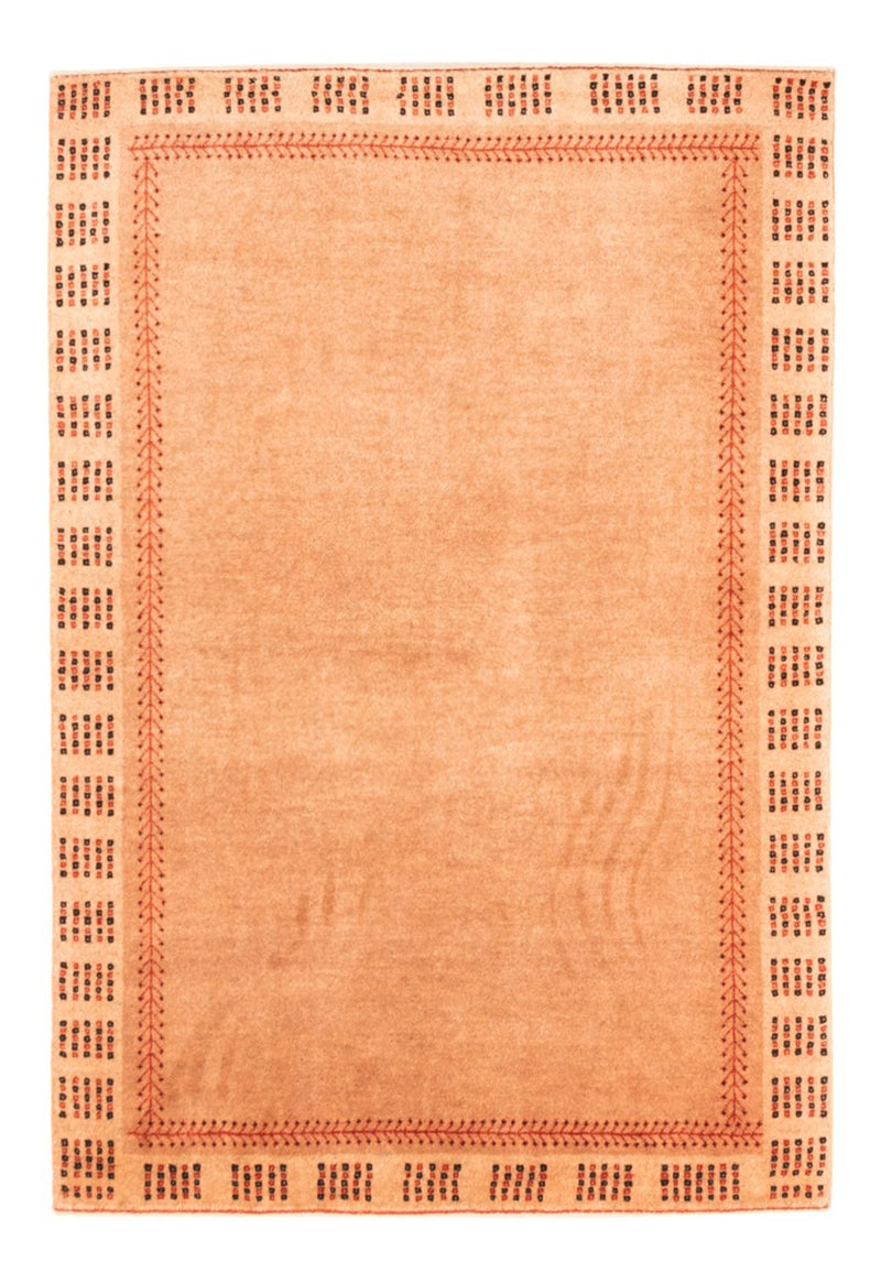 Gabbeh Persisch Teppich 100x144cm - Perserteppich Wollteppich - lachs