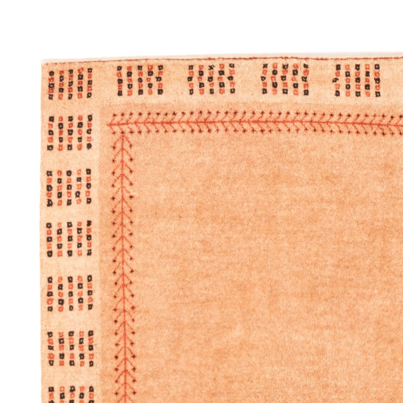 Gabbeh Persisch Teppich 100x144cm - Perserteppich Wollteppich - lachs