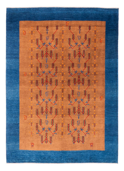 Gabbeh Persisch Teppich 170x237cm - Perserteppich Wollteppich - gold
