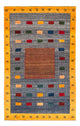 Gabbeh Persisch Teppich 122x190cm - Perserteppich Wollteppich - hellblau