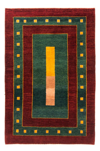 Gabbeh Persisch Teppich 106x156cm - Perserteppich Wollteppich - grün – product image
