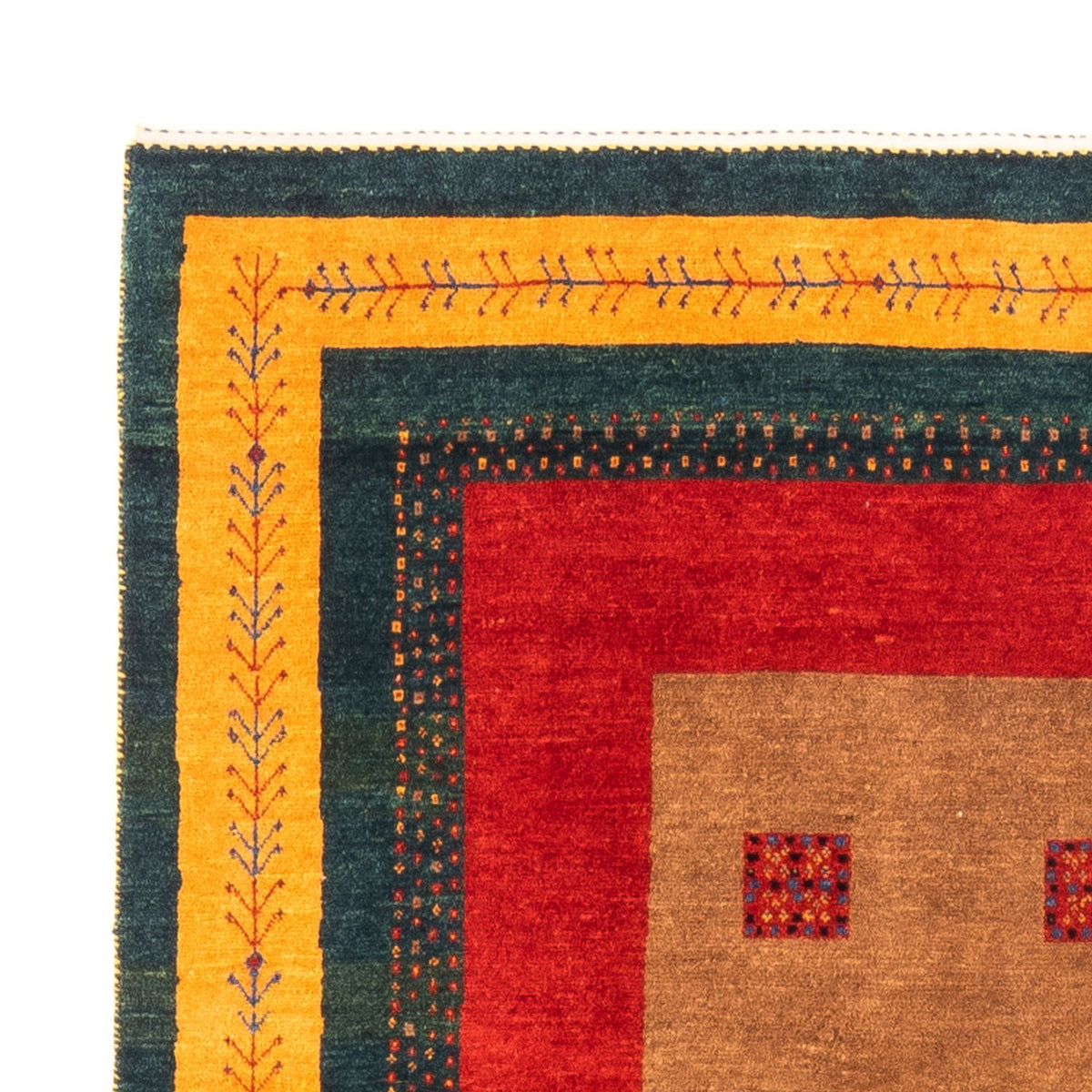 Gabbeh Persisch Teppich 155x197cm - Perserteppich Wollteppich
