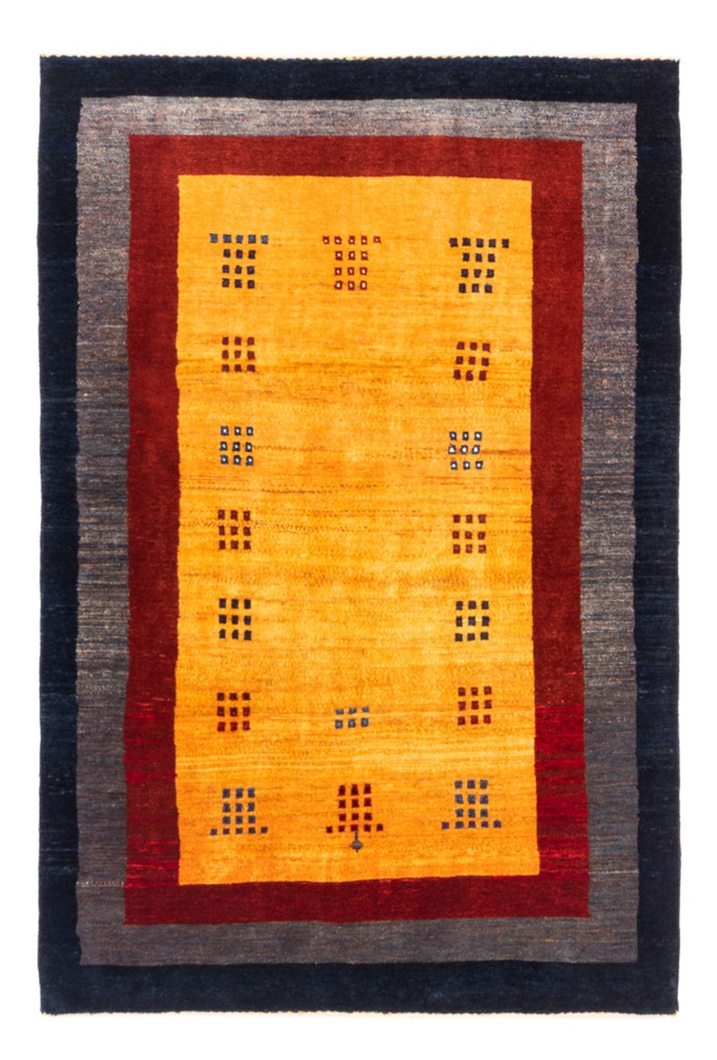 Gabbeh Persisch Teppich 106x157cm - Perserteppich Wollteppich - gold