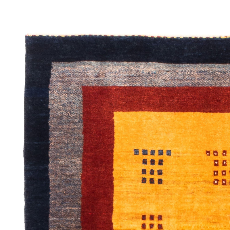Gabbeh Persisch Teppich 106x157cm - Perserteppich Wollteppich - gold