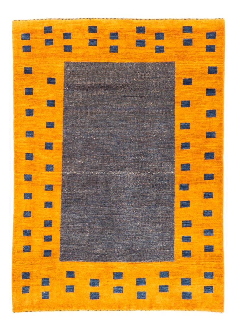 Gabbeh Persisch Teppich 102x137cm - Perserteppich Wollteppich - hellblau