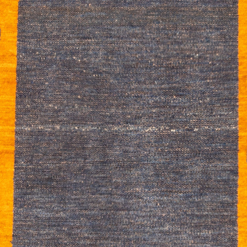 Gabbeh Persisch Teppich 102x137cm - Perserteppich Wollteppich - hellblau