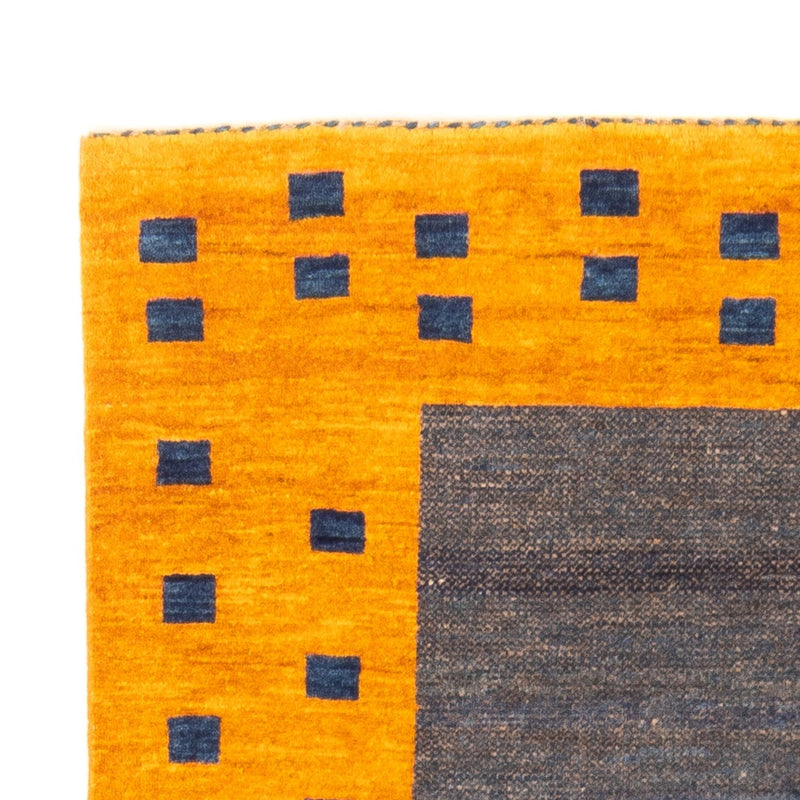 Gabbeh Persisch Teppich 102x137cm - Perserteppich Wollteppich - hellblau