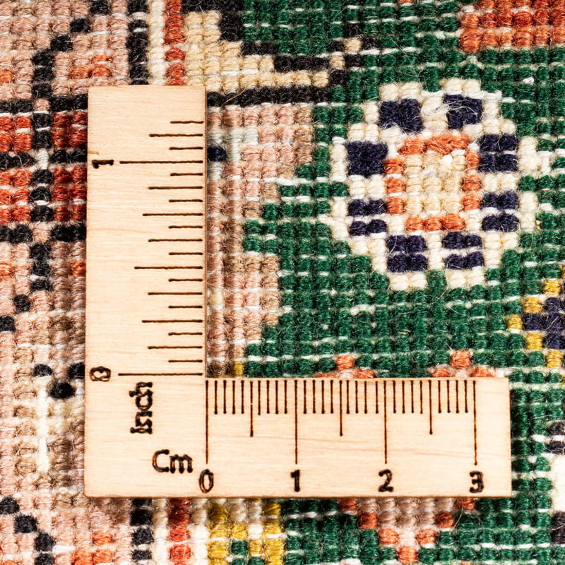 Yazd Teppich 75x304cm - Perserteppich - grün