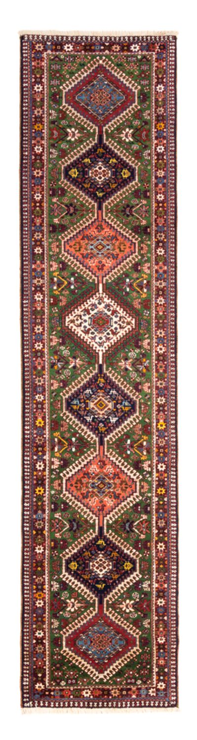 Yalameh Teppich 74x283cm - Perserteppich - grün