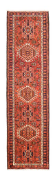 Qaraja Teppich 76x290cm - Perserteppich - rot