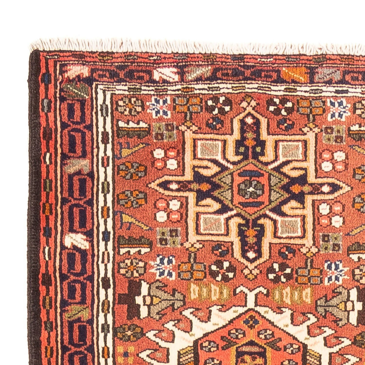 Qaraja Teppich 75x288cm - Perserteppich - rot