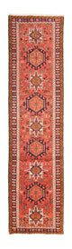 Qaraja Teppich 72x285cm - Perserteppich - rot