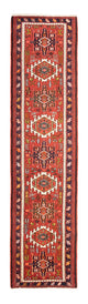 Qaraja Teppich 70x286cm - Perserteppich - rot
