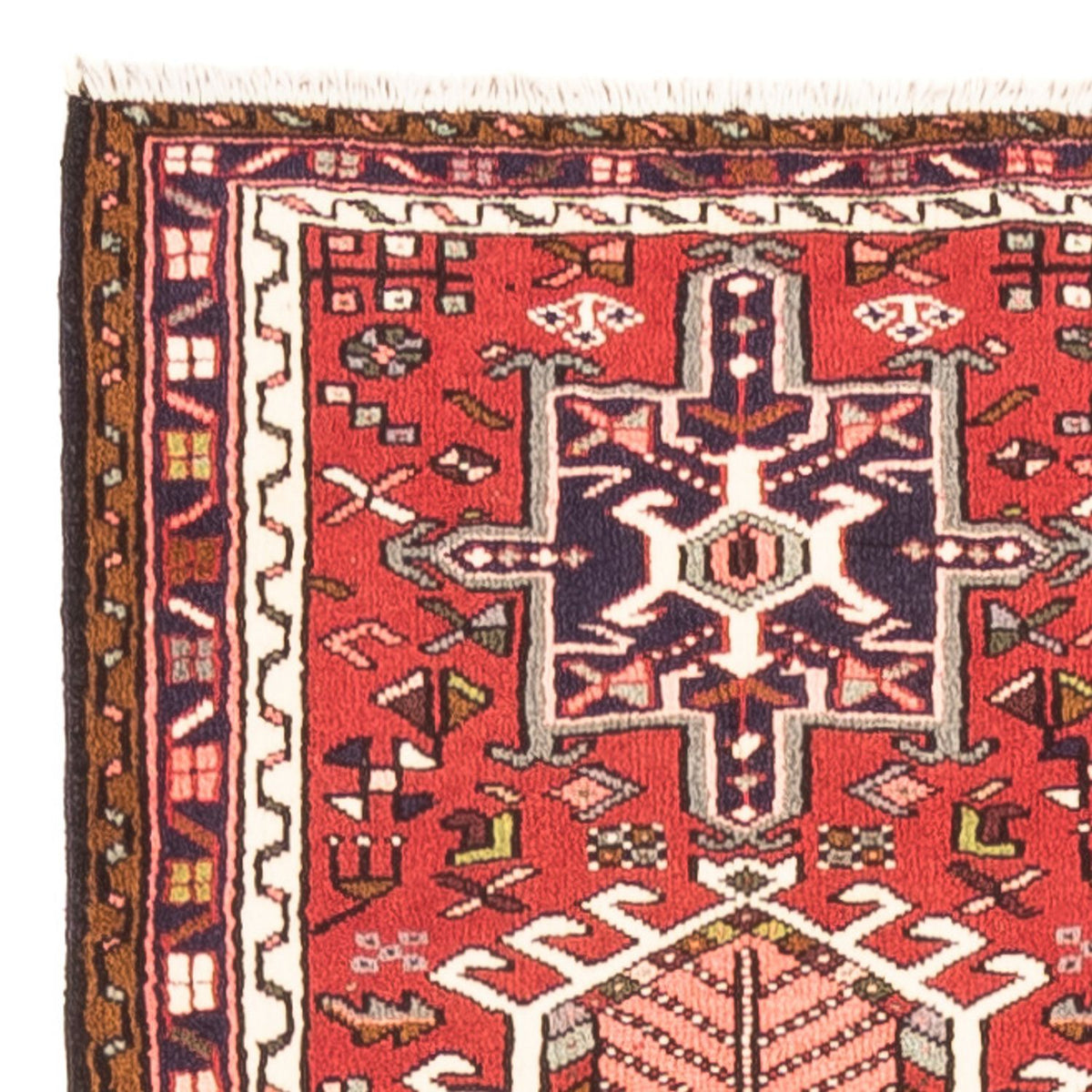 Qaraja Teppich 70x390cm - Perserteppich - rot