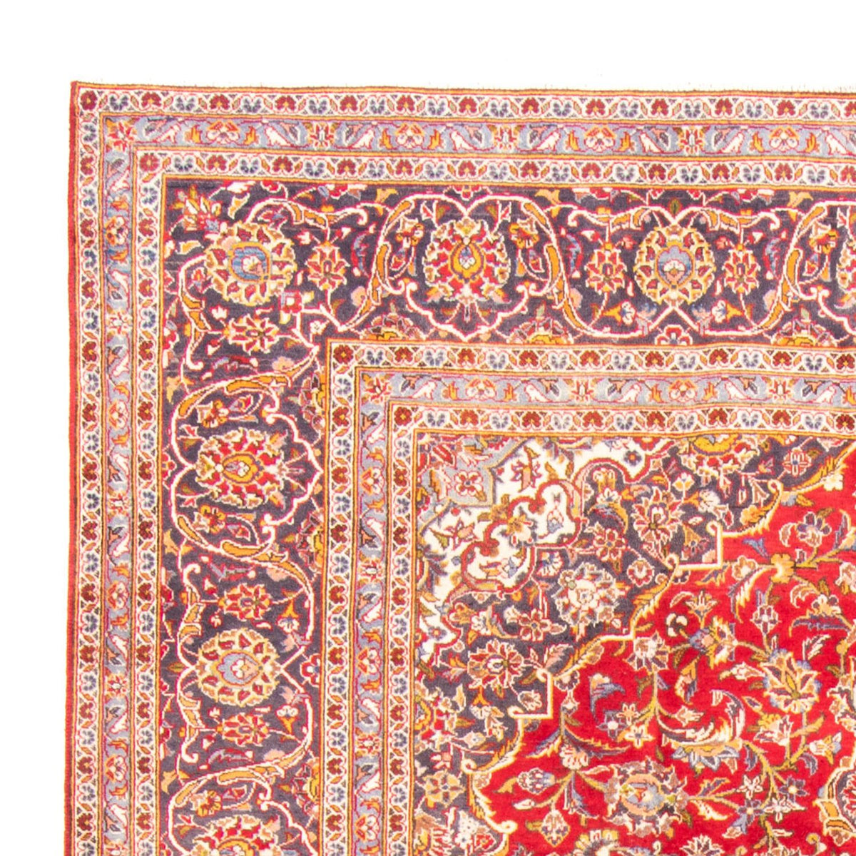 Keshan Teppich 243x344cm - Perserteppich - rot