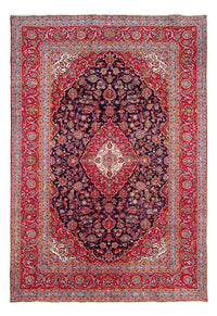 Keshan Teppich 246x353cm - Perserteppich - dunkelblau – product image