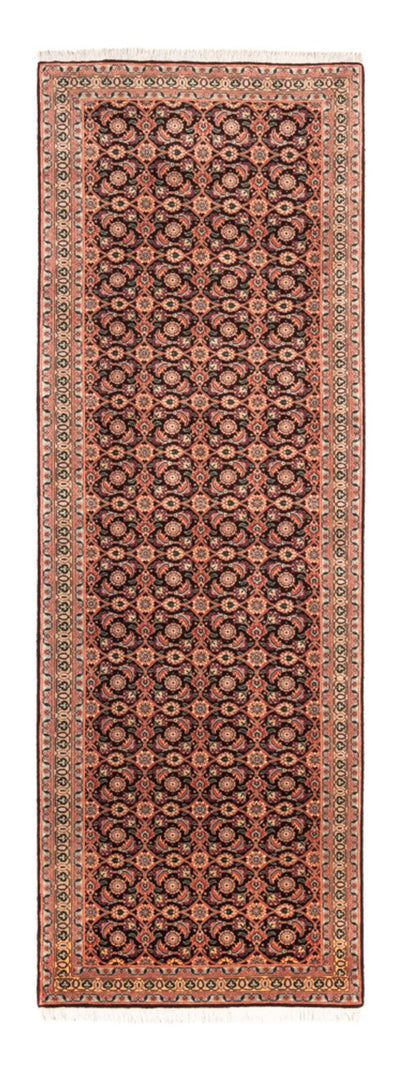 Täbriz - 50 Raj Teppich 68x200cm - Perserteppich - dunkelblau