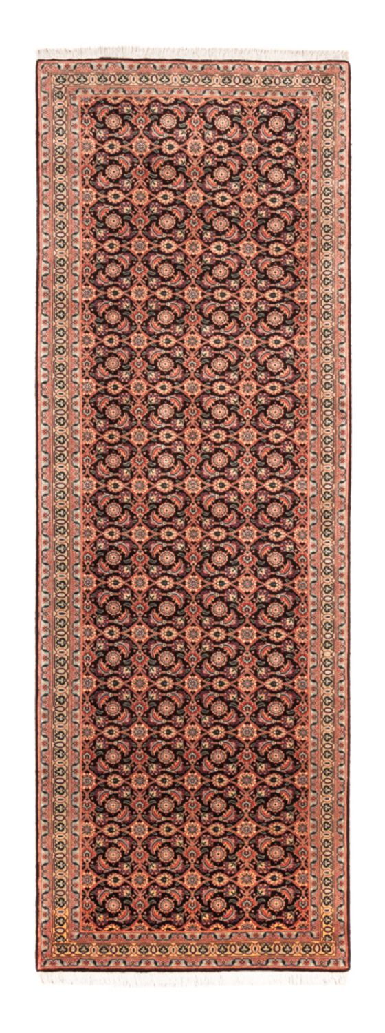 Täbriz - 50 Raj Teppich 68x200cm - Perserteppich - dunkelblau